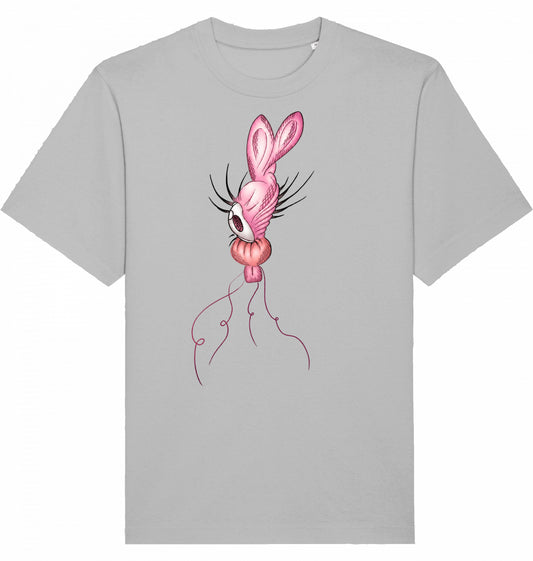 Crazy Bunny Pink Heavy T-Shirt aus Bio-Baumwolle