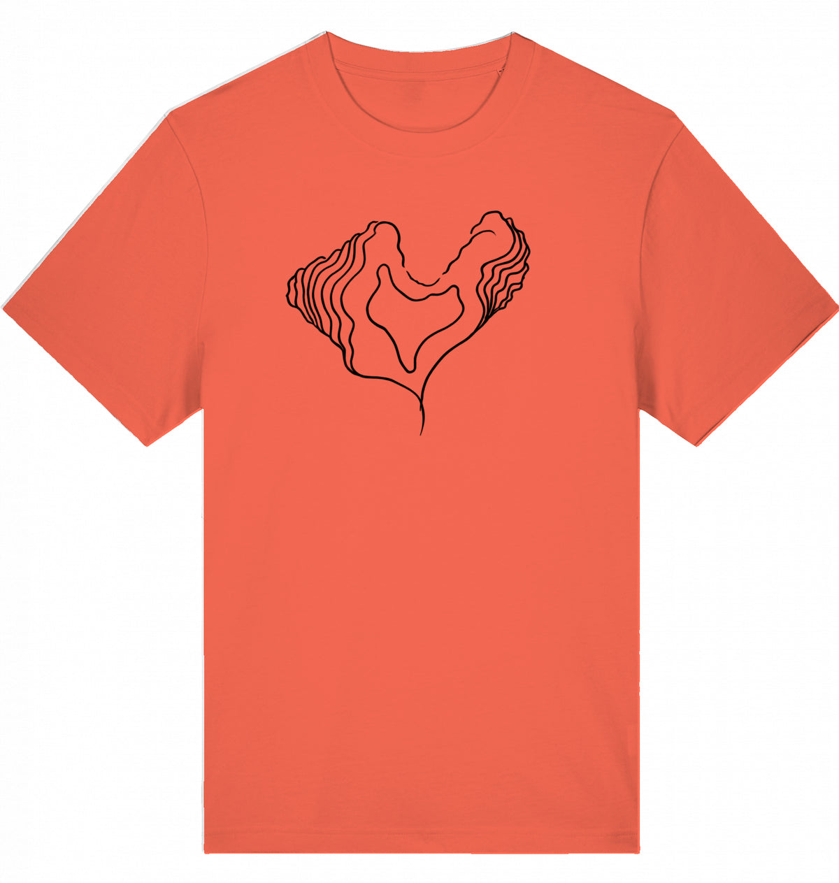 Big Heart Relaxed Unisex-T-Shirt aus Bio-Baumwolle | J’LŶA