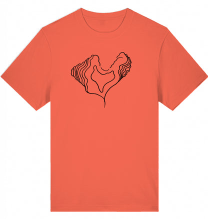 Big Heart Relaxed Unisex-T-Shirt aus Bio-Baumwolle | J’LŶA