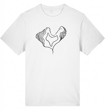 Big Heart Relaxed Unisex-T-Shirt aus Bio-Baumwolle | J’LŶA