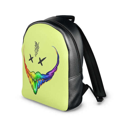 Luxuriöser J'LŶA Designer Lederrucksack aus echtem Leder mit robusten Nähten und verstellbaren Schultergurten, handgefertigt in Großbritannien