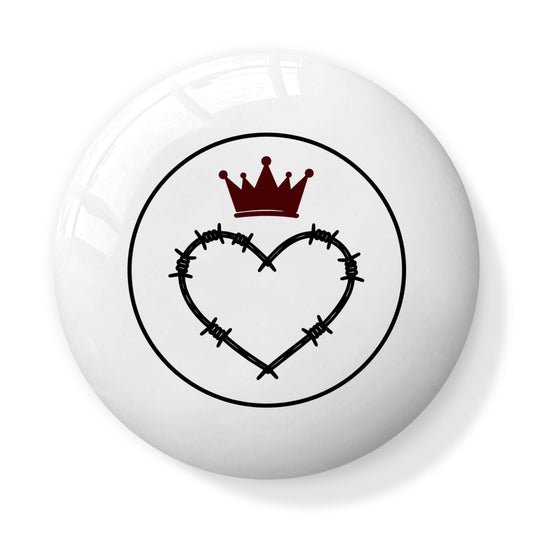 Crowned Heart – Teller aus Knochenporzellan | J'LŶA Luxury Home