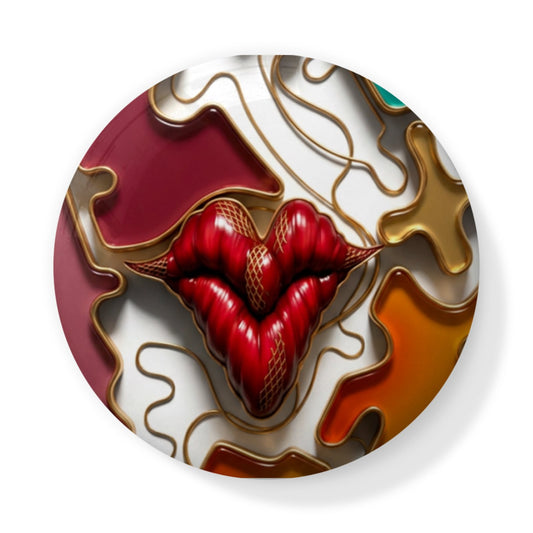Rouge Bloom – Teller aus Knochenporzellan | J'LŶA Luxury Home