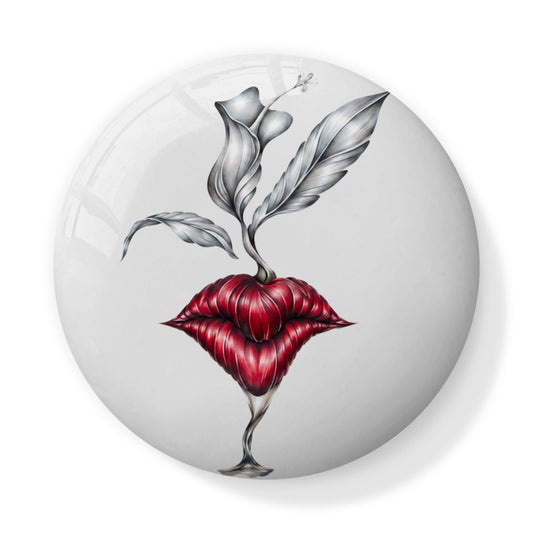 Rouge Bloom – Teller aus Knochenporzellan | J'LŶA Luxury Home