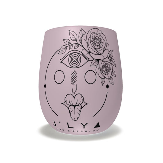 Designer Wasserglas Mystic Rose in Rosa | J'LŶA