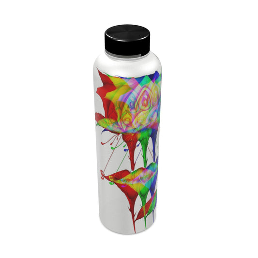 Designer Wasserflasche mit Rosen-Print | J'LŶA