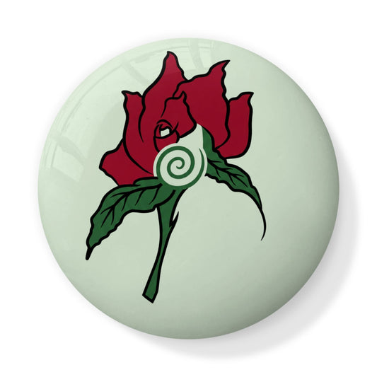 Red Rose Spiral – Teller aus Knochenporzellan | J'LŶA Luxury Home