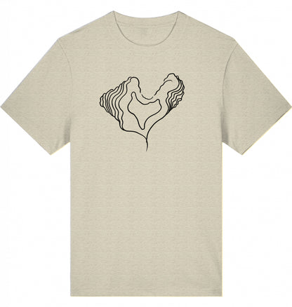 Big Heart Relaxed Unisex-T-Shirt aus Bio-Baumwolle | J’LŶA