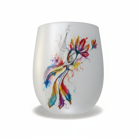 Designer Wasserglas aus Milchglas | J'LŶA
