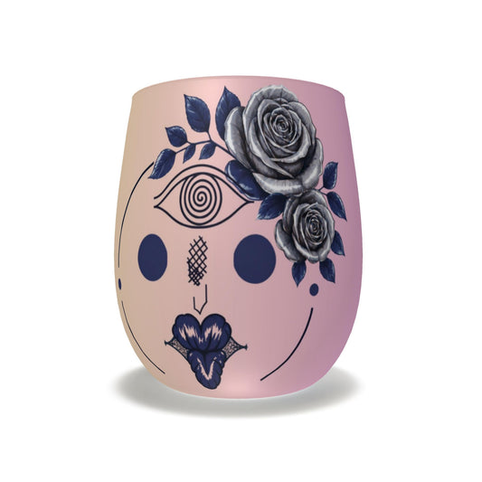 Designer Wasserglas aus Mattes Milchglas| J'LŶA