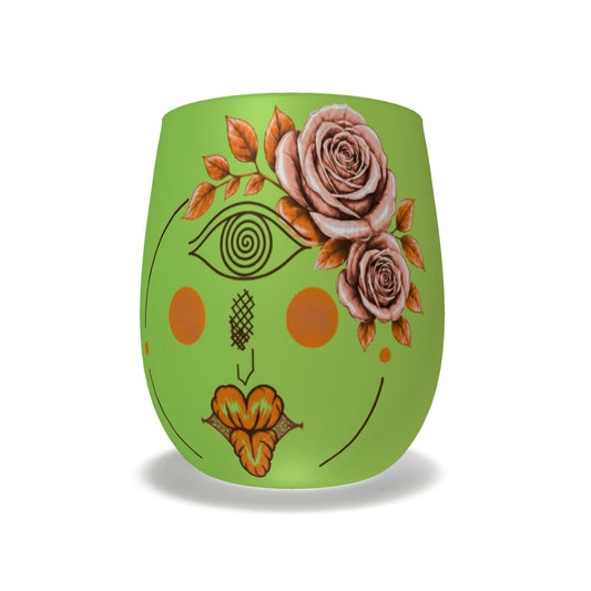Designer Wasserglas aus Mattes Milchglas| J'LŶA