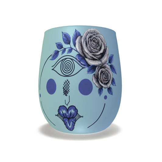 Designer Wasserglas aus Milchglas | J'LŶA