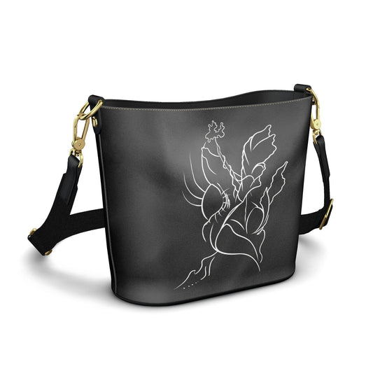 Black Bloom Bucket Bag | J'LŶA