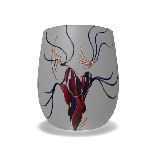 Designer Wasserglas aus Milchglas | J'LŶA
