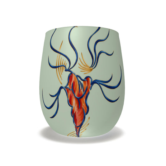 Designer Wasserglas aus Milchglas | J'LŶA