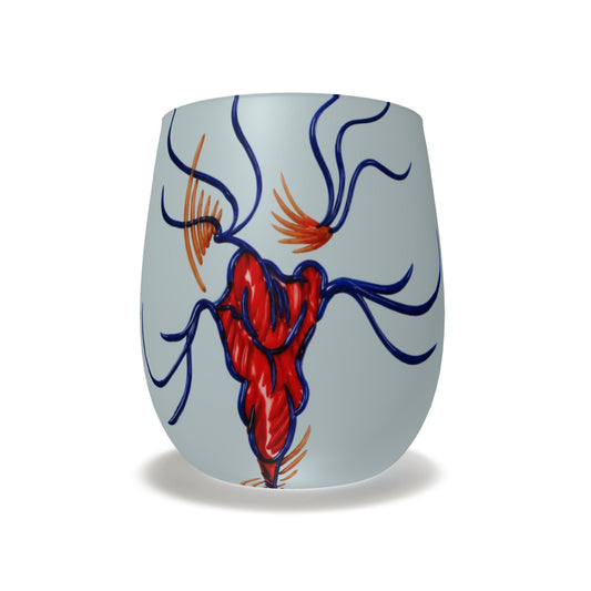 Designer Wasserglas aus Milchglas | J'LŶA