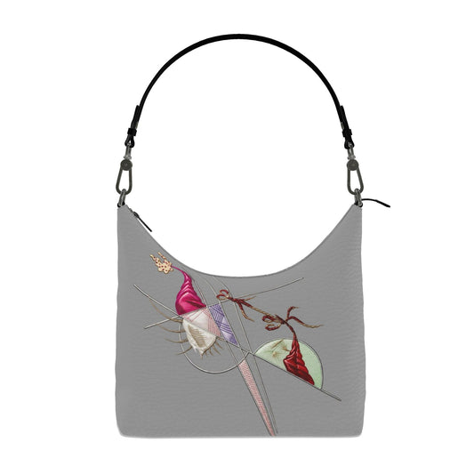 Nappaleder Hobo-Tasche quadratisch – Designer Handtasche