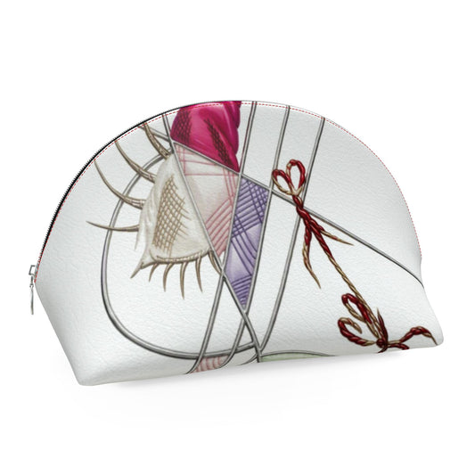 Muschelform Leder Geldbörse mit Druck