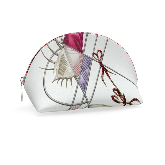 Muschelform Leder Geldbörse mit Druck