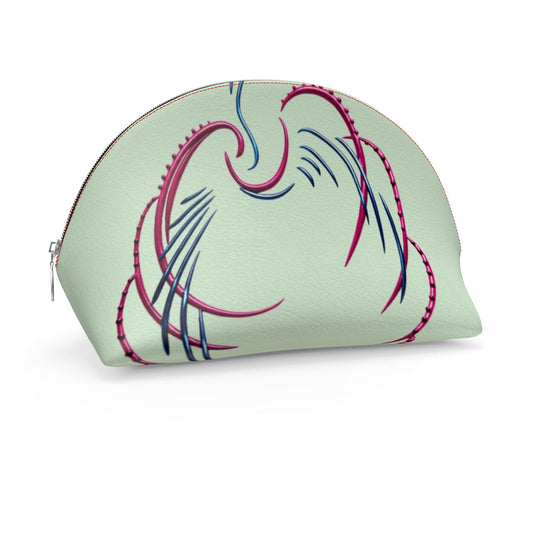Muschelform Leder Geldbörse mit Druck