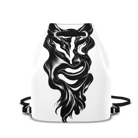 Nappaleder Rucksack mit Kordelzug