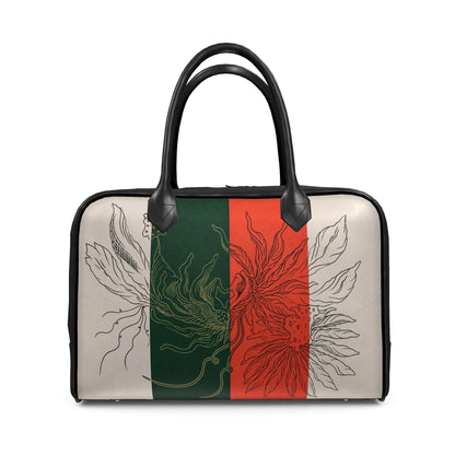 Floral Outlines BLACK&GOLD – Reisetasche | J'LŶA