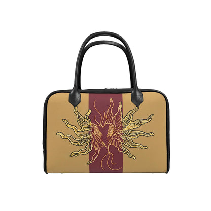 Floral Golden Black Travel Bag | J'LŶA