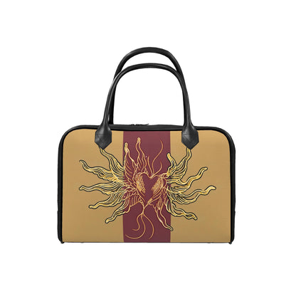 Floral Golden Black Travel Bag | J'LŶA