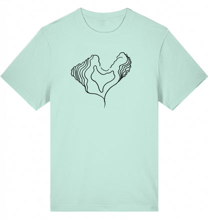 Big Heart Relaxed Unisex-T-Shirt aus Bio-Baumwolle | J’LŶA