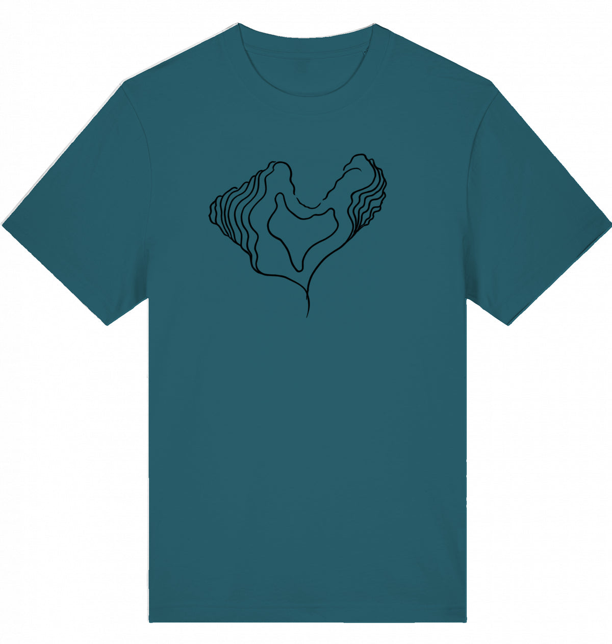 Big Heart Relaxed Unisex-T-Shirt aus Bio-Baumwolle | J’LŶA
