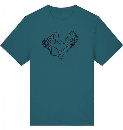 Big Heart Relaxed Unisex-T-Shirt aus Bio-Baumwolle | J’LŶA