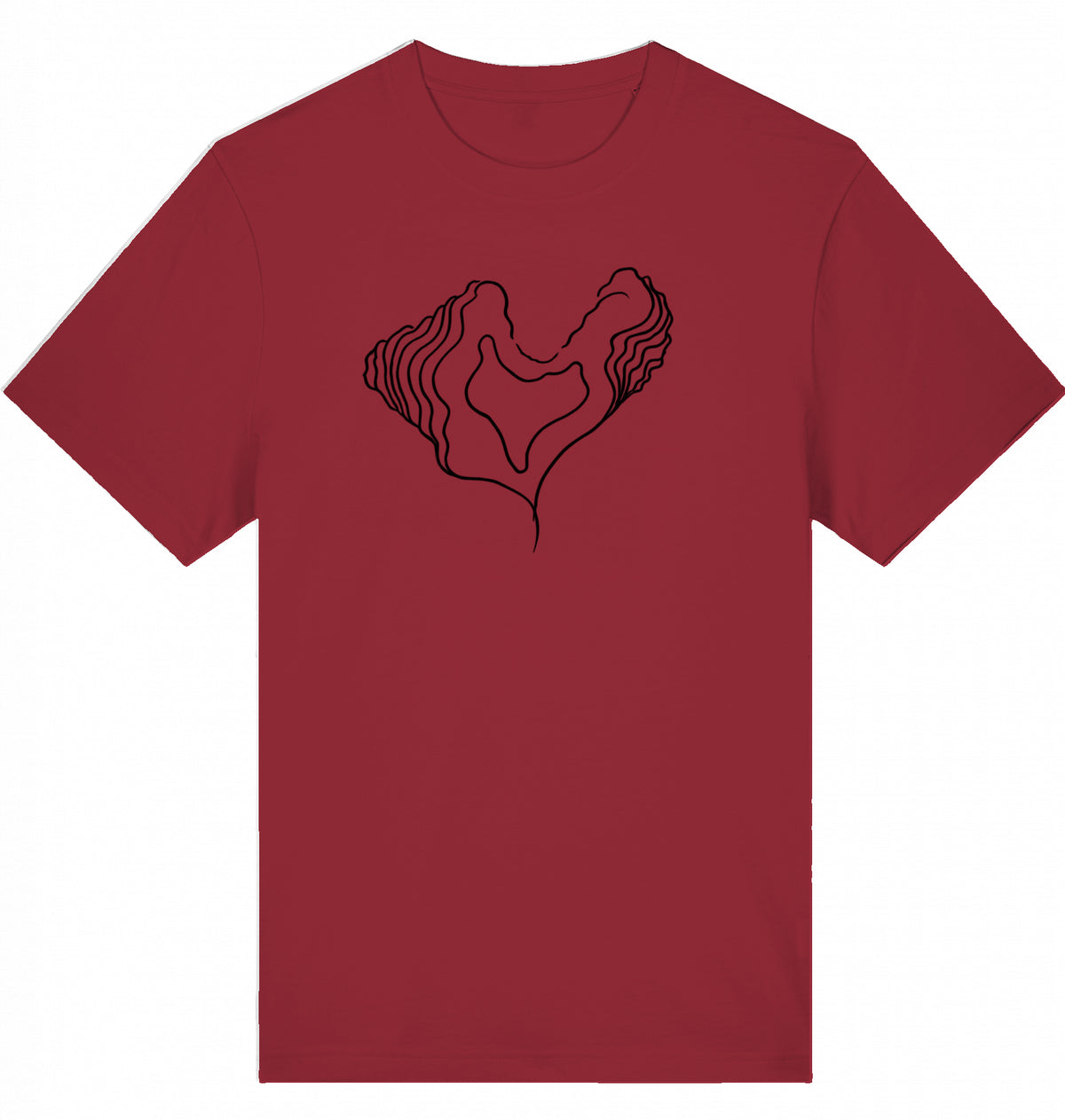 Big Heart Relaxed Unisex-T-Shirt aus Bio-Baumwolle | J’LŶA