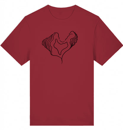 Big Heart Relaxed Unisex-T-Shirt aus Bio-Baumwolle | J’LŶA