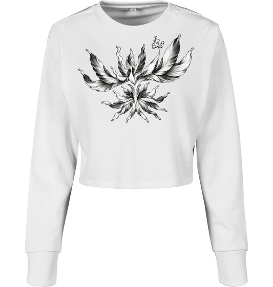 Angel Floral Cropped-Shirt aus Baumwolle | J'LŶA