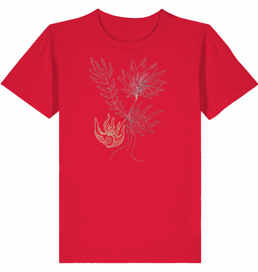 Floral Outlines Kinder-T-Shirt aus Bio-Baumwolle | J’LŶA