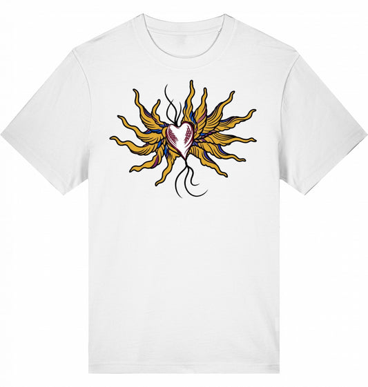 Fire Heart Relaxed Unisex T-Shirt | J’LŶA