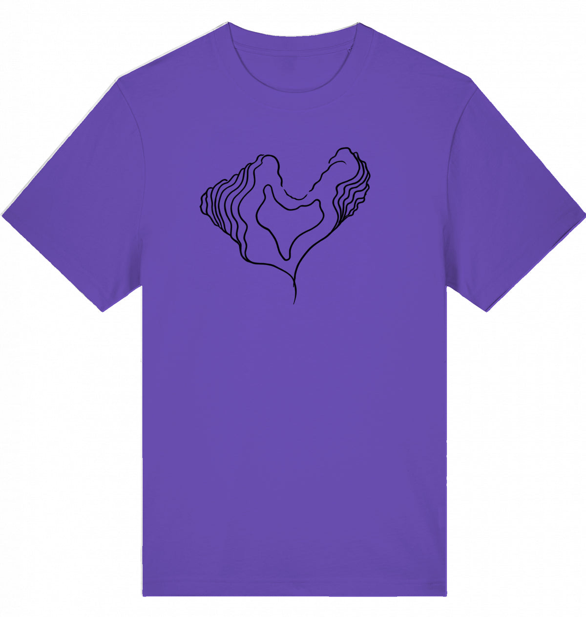 Big Heart Relaxed Unisex-T-Shirt aus Bio-Baumwolle | J’LŶA