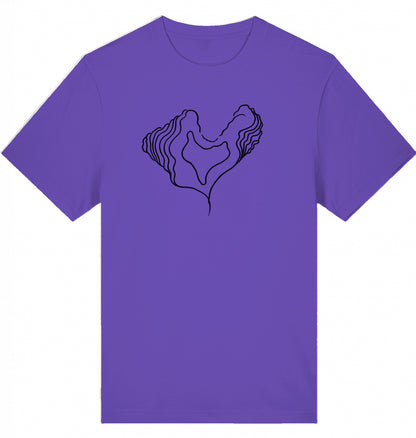 Big Heart Relaxed Unisex-T-Shirt aus Bio-Baumwolle | J’LŶA
