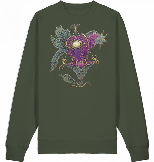 All Seeing / Floral | Unisex Organic Sweatshirt