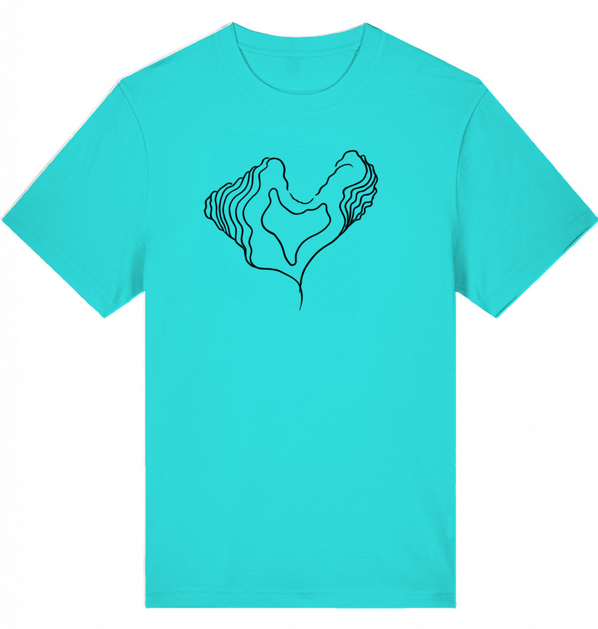 Big Heart Relaxed Unisex-T-Shirt aus Bio-Baumwolle | J’LŶA