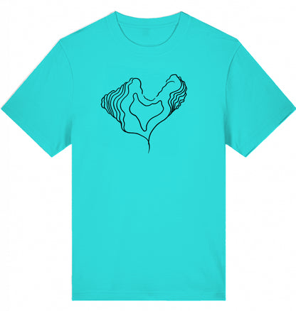 Big Heart Relaxed Unisex-T-Shirt aus Bio-Baumwolle | J’LŶA