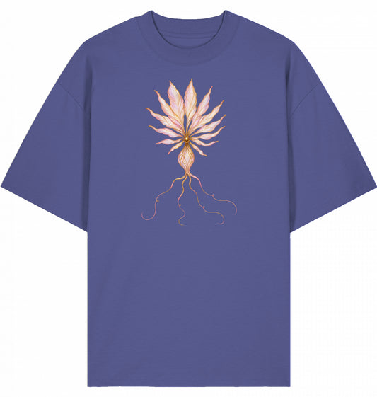 Pink Floral Oversized Unisex T-Shirt | J’LŶA