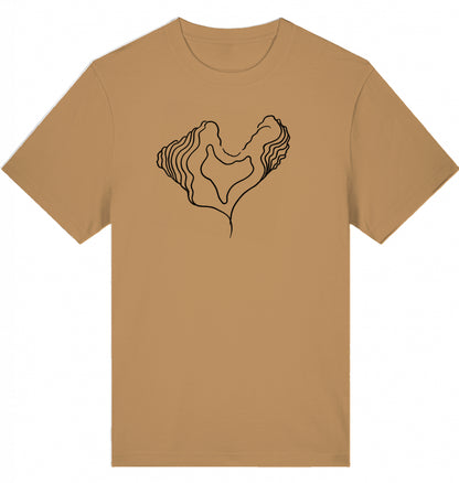 Big Heart Relaxed Unisex-T-Shirt aus Bio-Baumwolle | J’LŶA