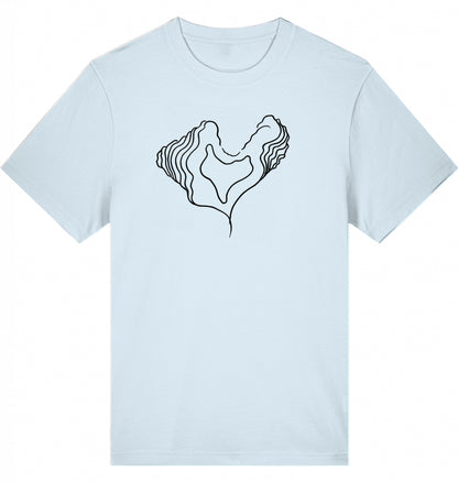 Big Heart Relaxed Unisex-T-Shirt aus Bio-Baumwolle | J’LŶA