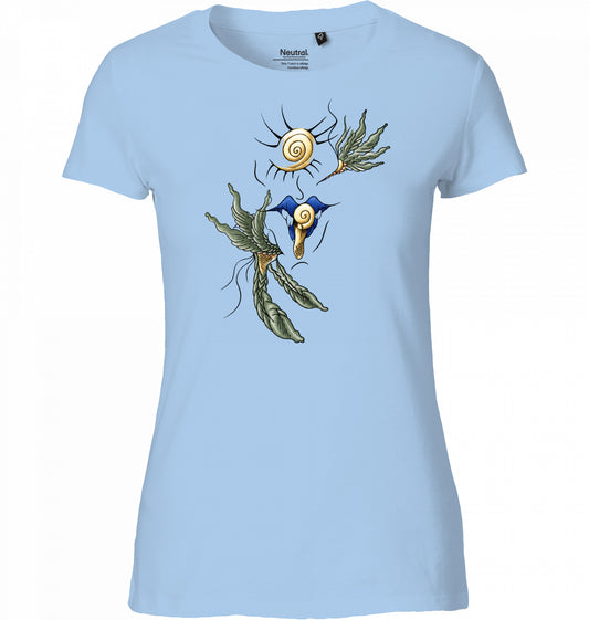 Spiral Face Floral Bio-Baumwollshirt | J'LŶA