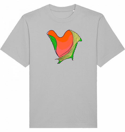 Heart Heavyweight Unisex T-Shirt aus Bio-Baumwolle | J'LŶA
