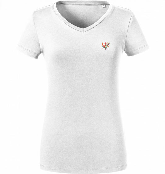 Paradise Bird V-Neck T-Shirt – J’LŶA
