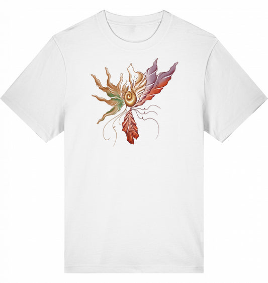 Golden Spiral Floral Relaxed Unisex T-Shirt | J’LŶA