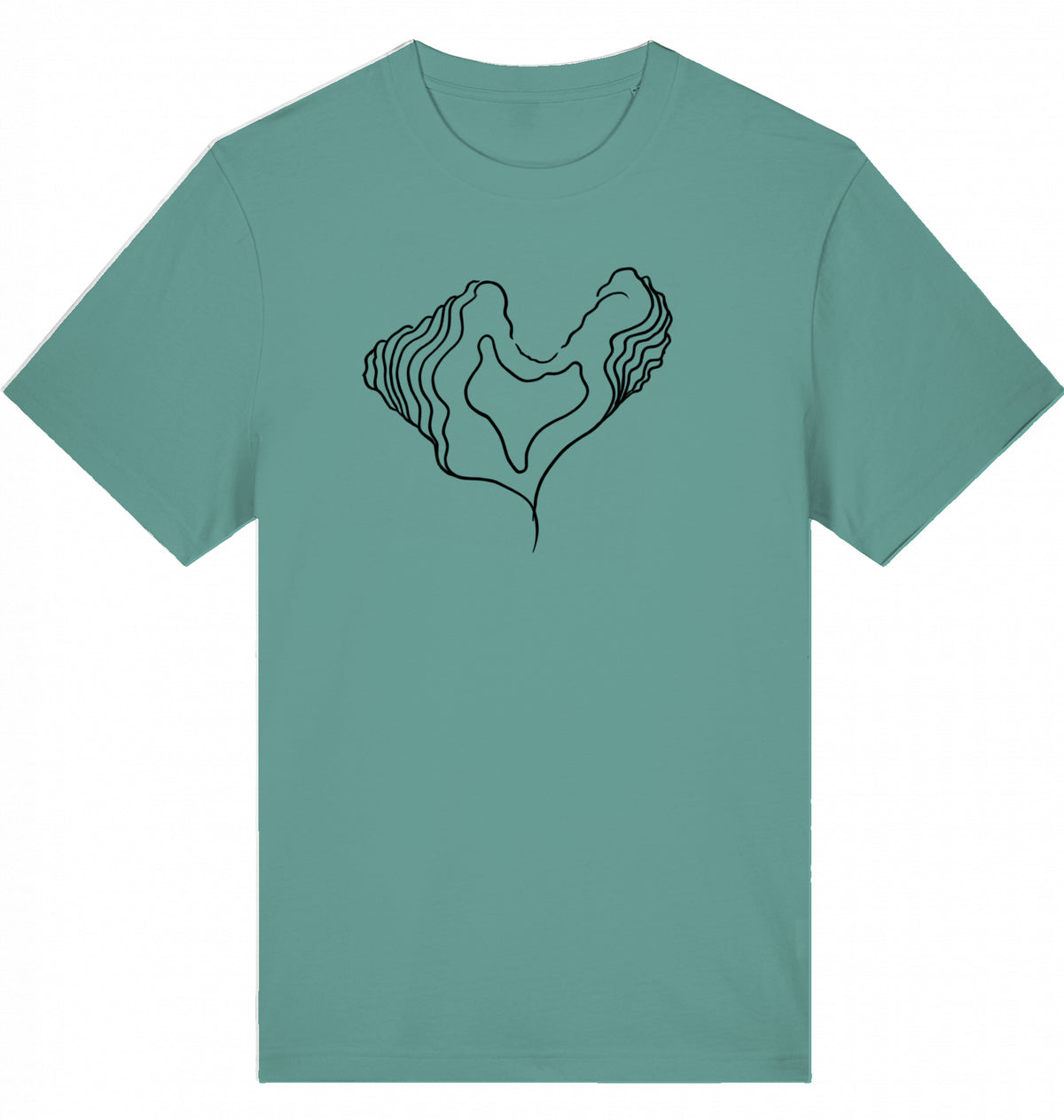 Big Heart Relaxed Unisex-T-Shirt aus Bio-Baumwolle | J’LŶA