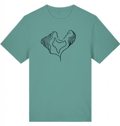 Big Heart Relaxed Unisex-T-Shirt aus Bio-Baumwolle | J’LŶA